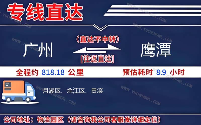 廣州到鷹潭物流公司