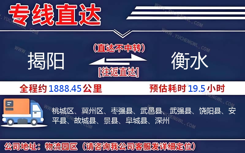 揭陽到衡水物流公司