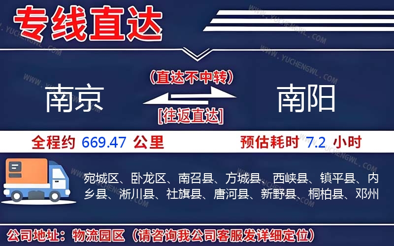 南京到南陽(yáng)物流公司