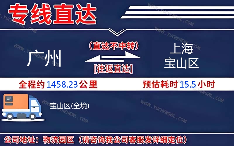廣州到上海寶山區物流公司