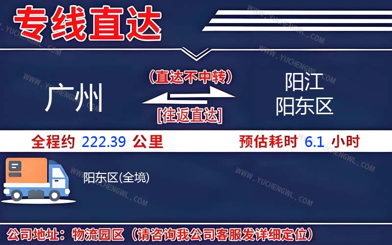 廣州到陽江陽東區物流公司