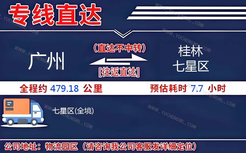 廣州到桂林七星區物流公司