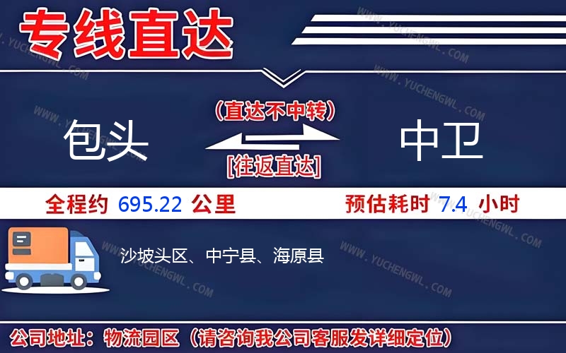 包頭到中衛物流公司