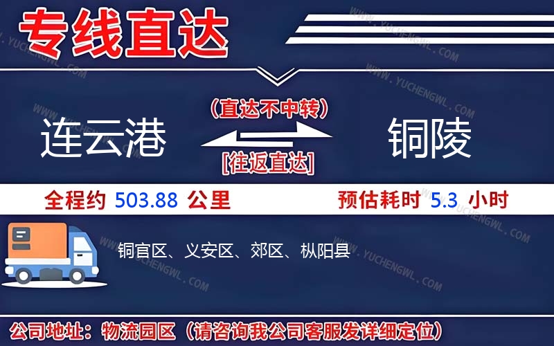 連云港到銅陵物流公司