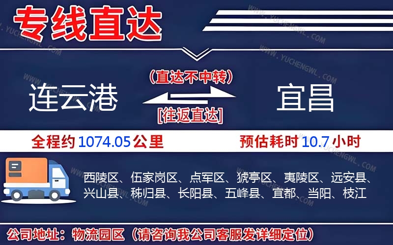 連云港到宜昌物流公司