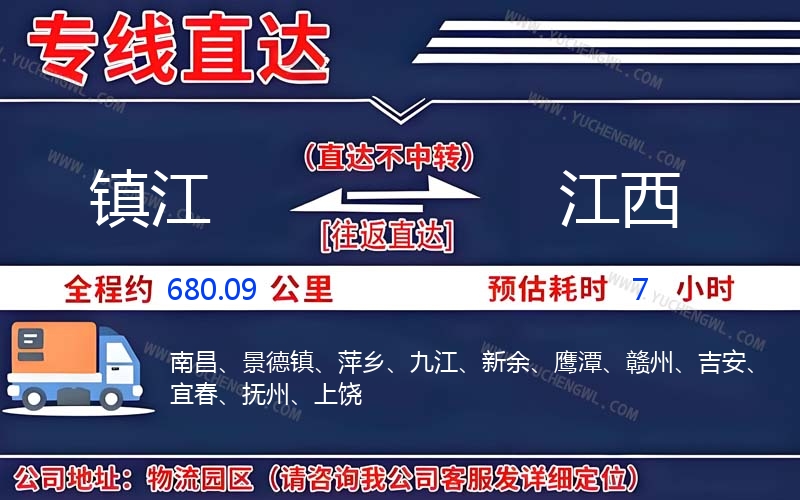 鎮江到江西物流公司