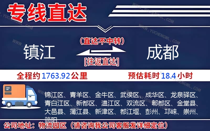 鎮(zhèn)江到成都物流公司