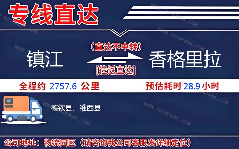 鎮(zhèn)江到香格里拉物流公司