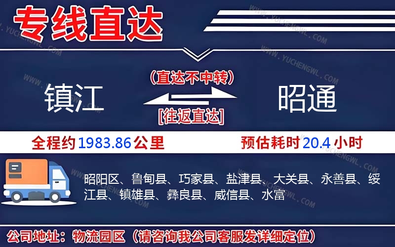 鎮(zhèn)江到昭通物流公司